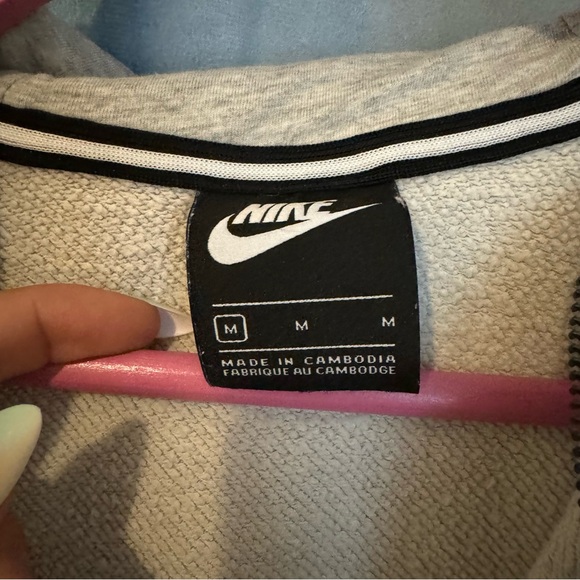 Nike gray zip up hoodie size medium - Picture 3 of 6